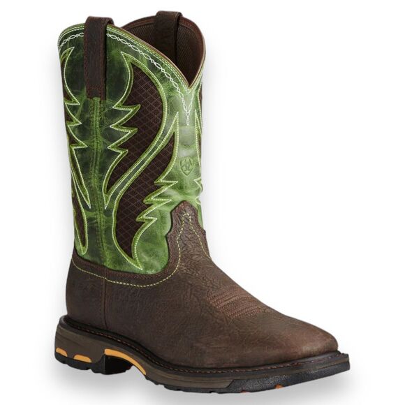 Ariat Other - Ariat Boots Mens 9.5 D Green Workhog VentTek 10020084 Composite Square Toe EH